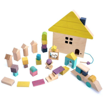 Building Blocks Wooden House